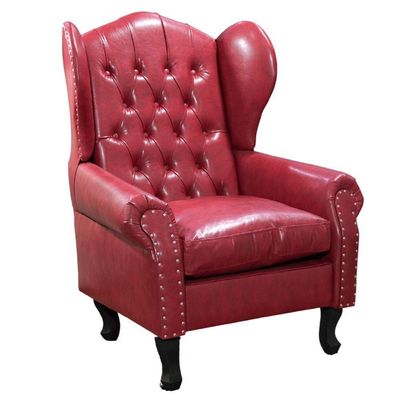 Poltrona Chesterfield Matrix Via Encanto Courano Vermelha