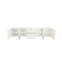 Rack Tube 2 Portas 2 Gavetas 2 Nichos 2200x616x417 Branco Real - Mdf Arauco