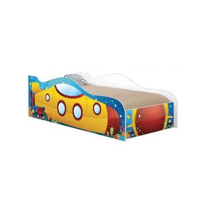 Cama Submarino Amarelo Kids Infantil Com Colchão