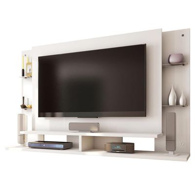 Painel Para Tv Até 55 Polegadas Branco Fosco Elite Caemmun