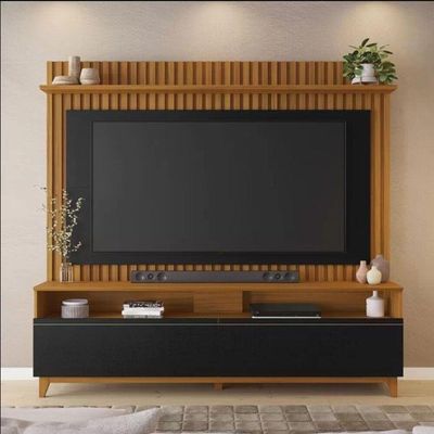 Home Nt1340 183cm Em Ripado Para Tv Até 65 Polegadas Notável Freijó E Preto Tx