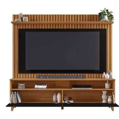 Home Nt1340 183cm Em Ripado Para Tv Até 65 Polegadas Notável Freijó E Preto Tx