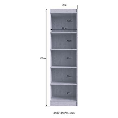 Guarda-roupas Solteiro 2 Portas Multimóveis Cr35217 Branco Branco