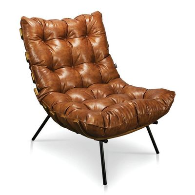 Poltrona Decorativa Costela Sala E Escritório Courissimo