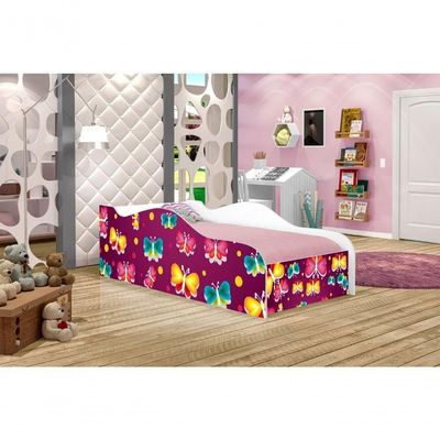 Cama Like Nuvem De Borboletas Solteiro