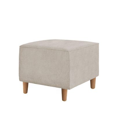 Kit Amamentação Poltrona + Puff + Almofada Julia Suede Bege