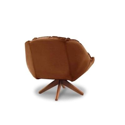 Poltrona Califórnia Com Base Giratória Suede