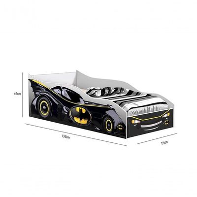 Cama Carro Infantil Black Com Colchão - Gabrielli Móveis