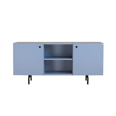 Rack Tube 2 Portas 1 Nicho 1320x620x420 Azul Sereno - Mdf Arauco