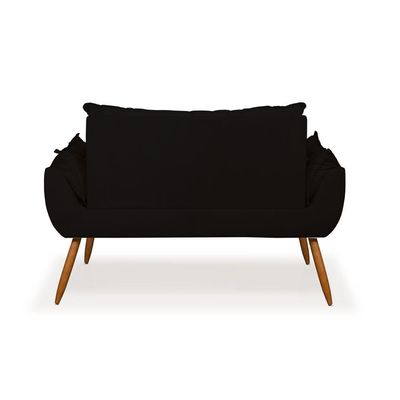 Poltrona Luxo Namoradeira Sala Quarto - Preto
