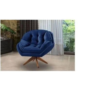 Poltrona Califórnia Com Base Giratória Suede