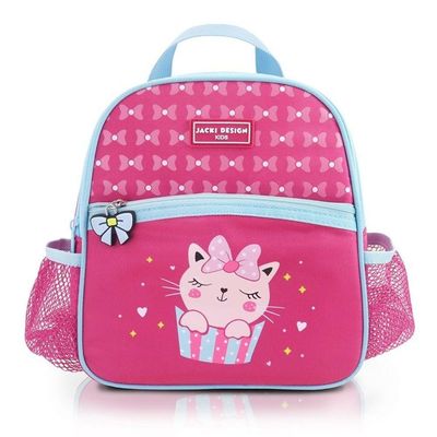 Conjunto De Mochila De Rodinha, Lancheira Térmica, Pote E Garrafa Pimpolhos Pink
