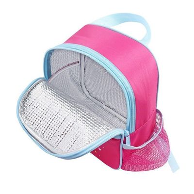 Conjunto De Mochila De Rodinha, Lancheira Térmica, Pote E Garrafa Pimpolhos Pink