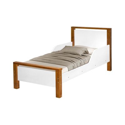 Mini Cama Infantil Montessoriana Branca- Mel+Colchão Branco