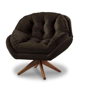 Poltrona Califórnia Com Base Giratória Suede