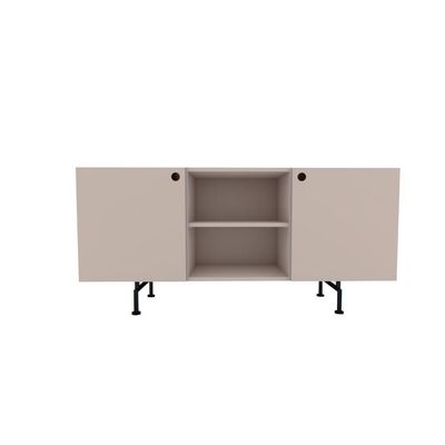Rack Tube 2 Portas 1 Nicho 1320x620x420 Sal Rosa - Mdf Arauco