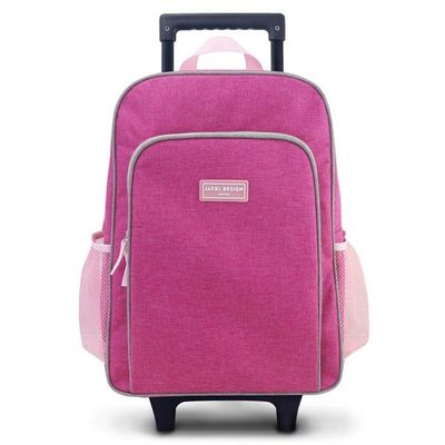 Conjunto De Mochila Com Rodinhas Junior E Lancheira Térmica C- 2 Compartimentos Pink