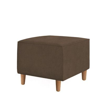 Kit Amamentação Poltrona + Puff + Almofada Julia Suede Marrom
