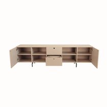 Rack Tube 2 Portas 2 Gavetas 2 Nichos 2200x616x417 Sal Rosa - Mdf Arauco