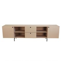 Rack Tube 2 Portas 2 Gavetas 2 Nichos 2200x616x417 Sal Rosa - Mdf Arauco