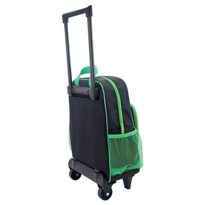 Conjunto Mochila Com Rodinhas E Lancheira Térmica Com Pote P/ Lanche Verde
