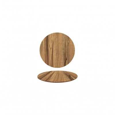 Tampo Em Mdf Redondo 110cm - Nogueira Marrom