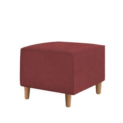 Kit Amamentação Poltrona + Puff + Almofada Julia Suede Bordo