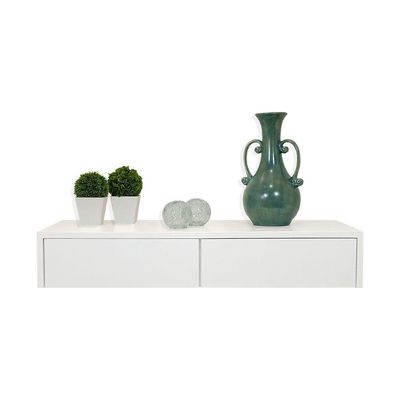 Aparador Penteadeira Console Suspenso Laqueado Branco