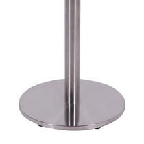 Base De Mesa Beta Em Inox 72,50 Cm (Altura) Com Disco Redondo
