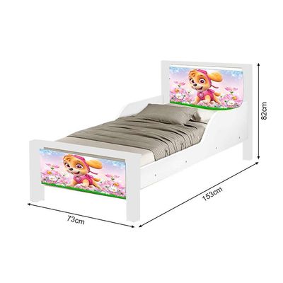 Mini Cama Infantil Adesivada Skaye Branco