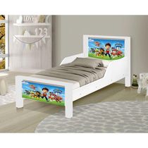 17419678161890 Mini Cama Infantil Adesivada Cães Branco