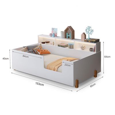 Cama Doçura Infantil Com Nicho Design Juvenil Branca - Divaloto