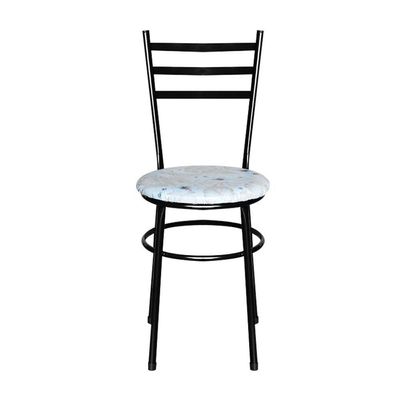 Cadeira Para Mesa Epoxi Preta Assento Floral Cor:floral Areia