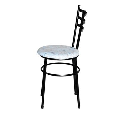 Cadeira Para Mesa Epoxi Preta Assento Floral Cor:floral Areia