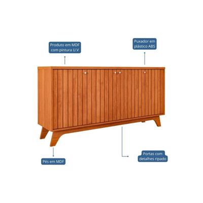 Buffet De Sala Jantar Isa 4 Portas Cinamomo - Cimol