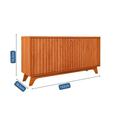 Buffet De Sala Jantar Isa 4 Portas Cinamomo - Cimol