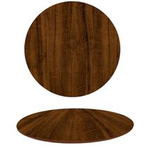Tampo Em Mdf Redondo 60 Cm - Pau Ferro Cor Marrom