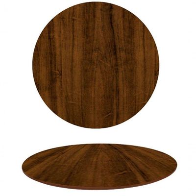 Tampo Em Mdf Redondo 60 Cm - Pau Ferro Cor Marrom
