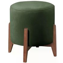 Puf Puff Para Sala Lhor Veludo Verde Rm Verde