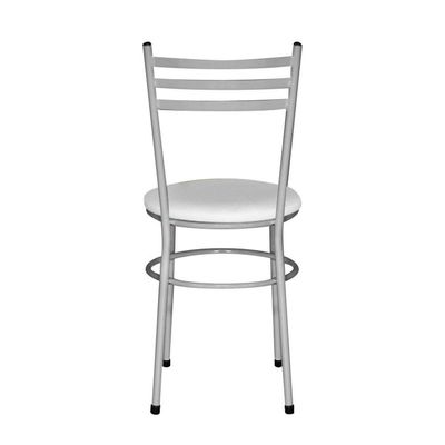 2 Cadeiras Para Mesa Epoxi Cinza Cor:branco