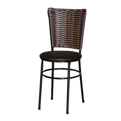 2 Cadeiras Para Mesa Preta Hawai Avelã Cor:marrom