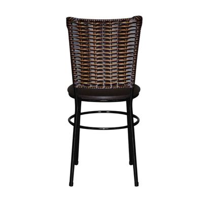 2 Cadeiras Para Mesa Preta Hawai Avelã Cor:marrom
