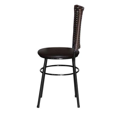 2 Cadeiras Para Mesa Preta Hawai Avelã Cor:marrom