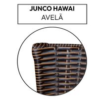 2 Cadeiras Para Mesa Preta Hawai Avelã Cor:marrom