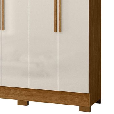 Guarda Roupa Moval Diplomata 8 Portas 4 Gavetas Sem Espelho Freijo/off White