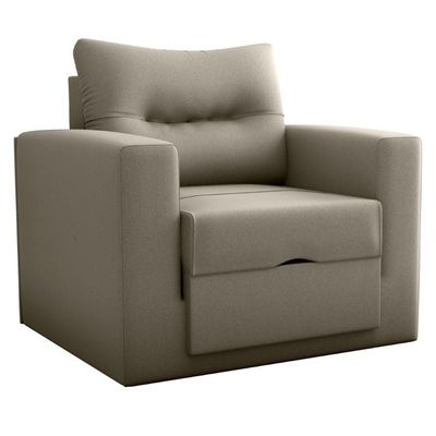 Sofá Cama Para Sala De Estar Dublin Suede Cappuccino