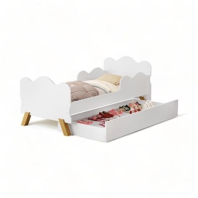 Cama Infantil Angel Branco Com Auxiliar Cambel