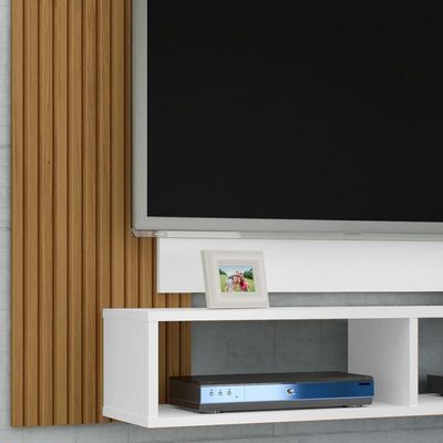 Painel Para Tv Até 48" Navi Branco/ripado - Bechara