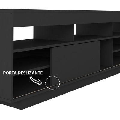 Rack Para Tv Até 60 Polegadas Treviso Preto Artely Preto