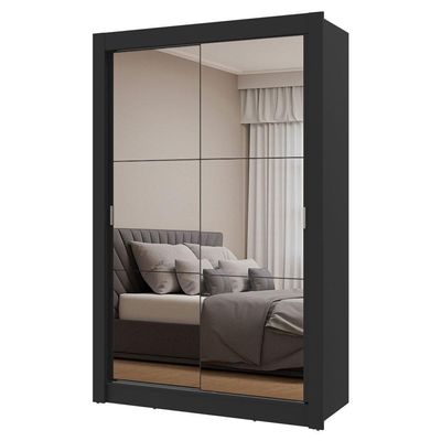 Guarda-Roupa Solteiro 2 Portas Correr Com Espelhos